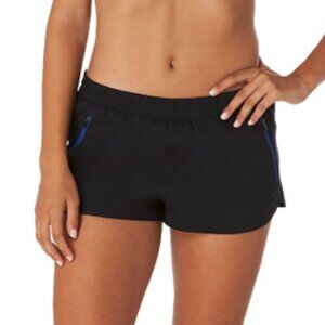 Speedo Women's Colorblock Swim Shorts - Black, Sz Lg